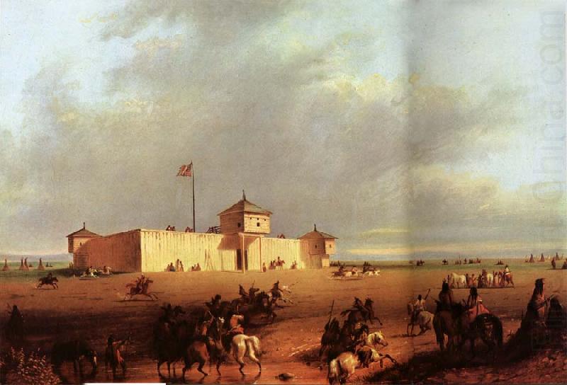 Alfred Jacob Miller Fort William on the Laramie china oil painting image